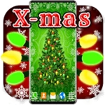 christmas tree light wallpaper android application logo